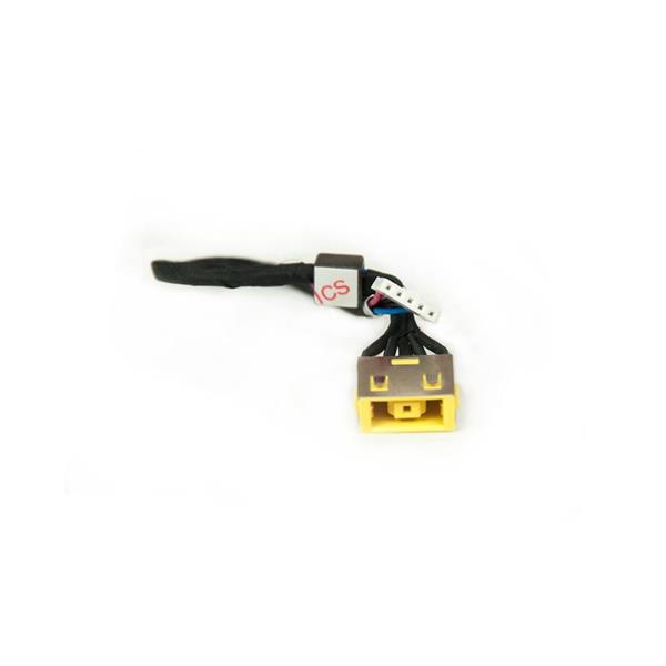Conector Dc Jack Para Notebook Lenovo Ideapad G400S G405S Dch186 - Retangular USB - 11x4.5mm - Com Cabo