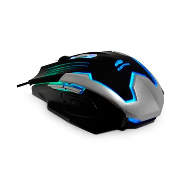 Mouse Gamer USB 2400DPI - Preto-Prata - MG-11 - C3Tech