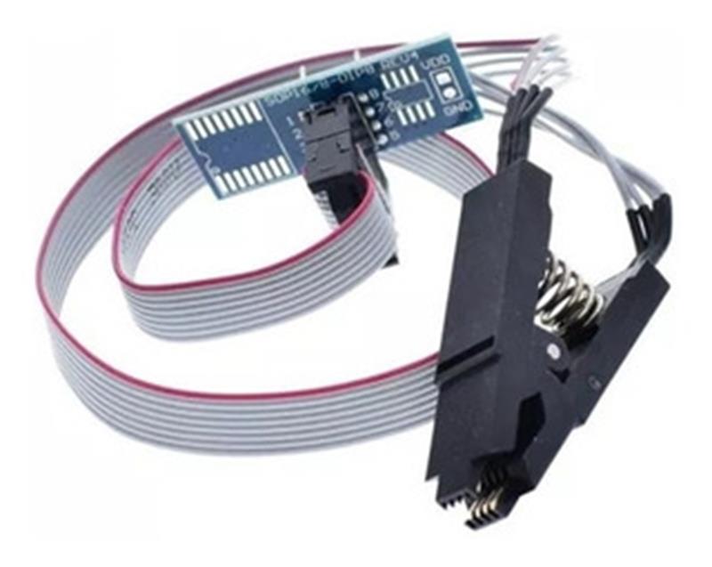 Adaptador Alicate Pinça Jacaré Clip Soic Soic8 Sop8 Bios - Com Cabo