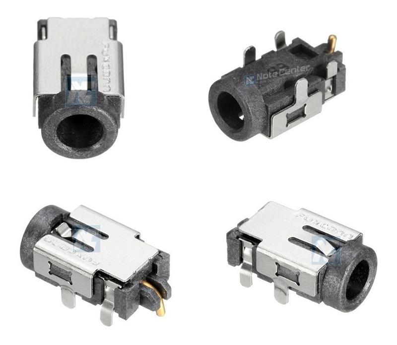 Conector Dc Jack Para Notebook Positivo Stilo XC3550 XC3570 XC3650 Asus Ux21 Ux32 - 2.5x0.8mm - Sem Cabo