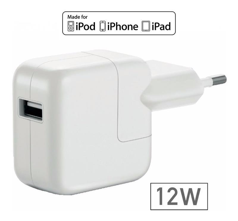 Carregador Celular iPhone iPad iPod USB 12W MD836CH/A MC359LL/A A1357