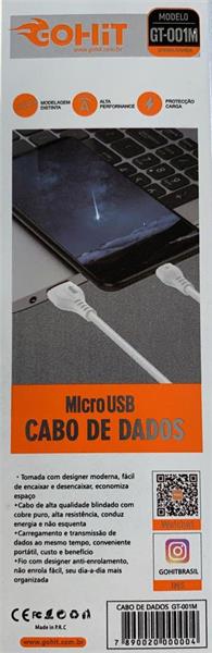 Cabo Type-C USB - GT-001C - GOHIT