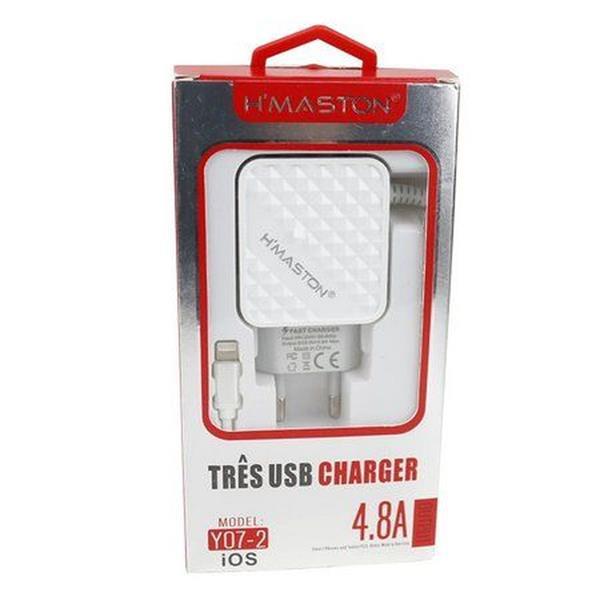 Carregador Celular V8 - 3xUSB 4.8A - Y07 - H'Maston