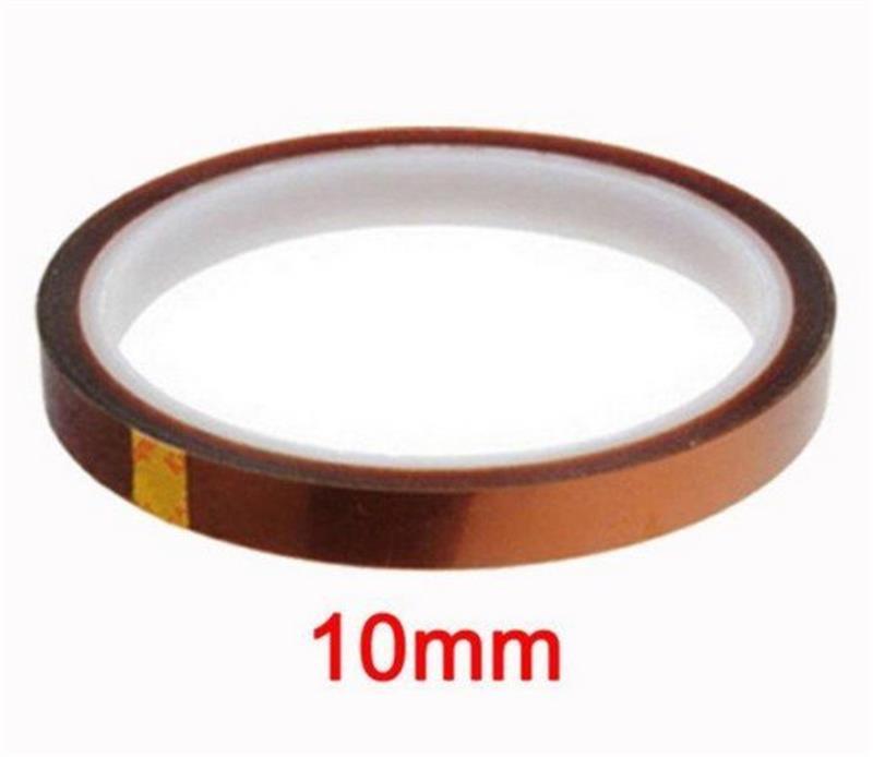 Fita Kapton 10mm x 30metros - Resistente o Calor Alta Temperatura -269°C a 400°C