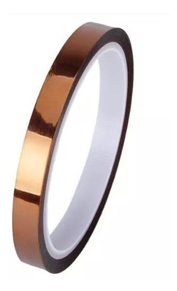 Fita Kapton 10mm x 30metros - Resistente o Calor Alta Temperatura -269°C a 400°C