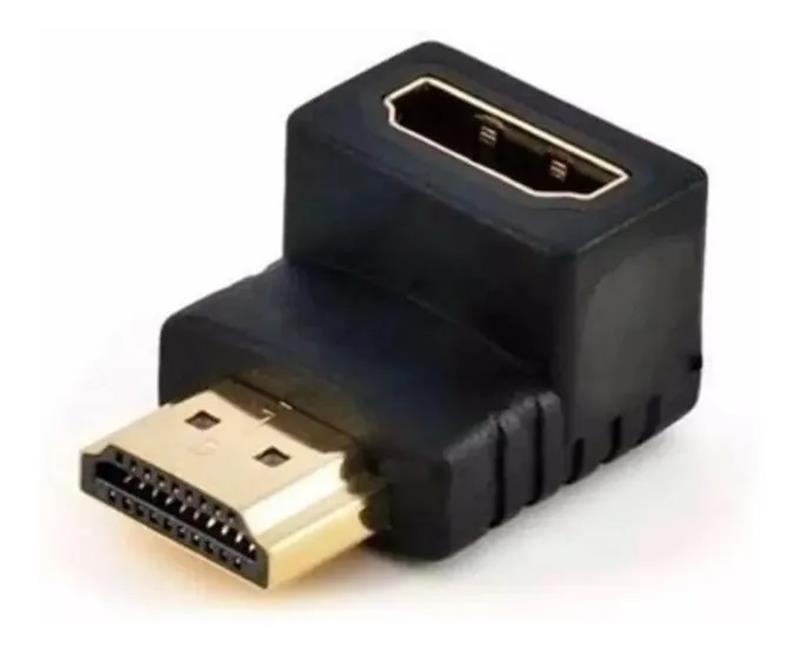 Adaptador HDMI 90 Graus Em L Macho e Fêmea