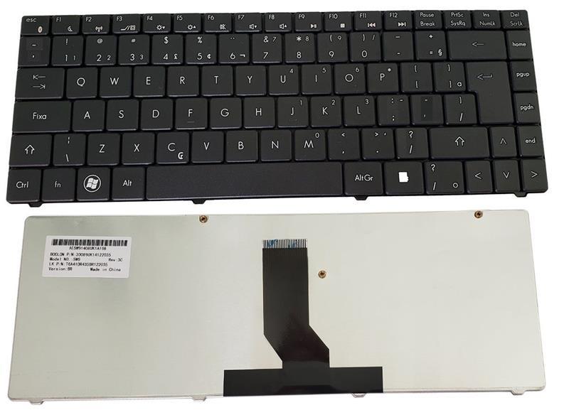 Teclado Para Notebook Itautec W7430 W7435 W7540 MP-07G36PA-920 - Sem Ç - Preto