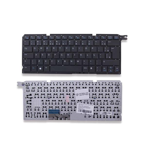 Teclado Para Notebook Dell Vostro V5460 V5470 5460 5470 5480 V14T-5470-A30 P41G MP-12G78PA-920 - Com Botão Power - Sem Moldura