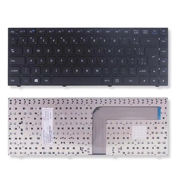 Teclado Para Notebook Positivo Sim+ 3200 980M MP-09N78PA-F51C - Wifi F11 - Com Moldura - Preto