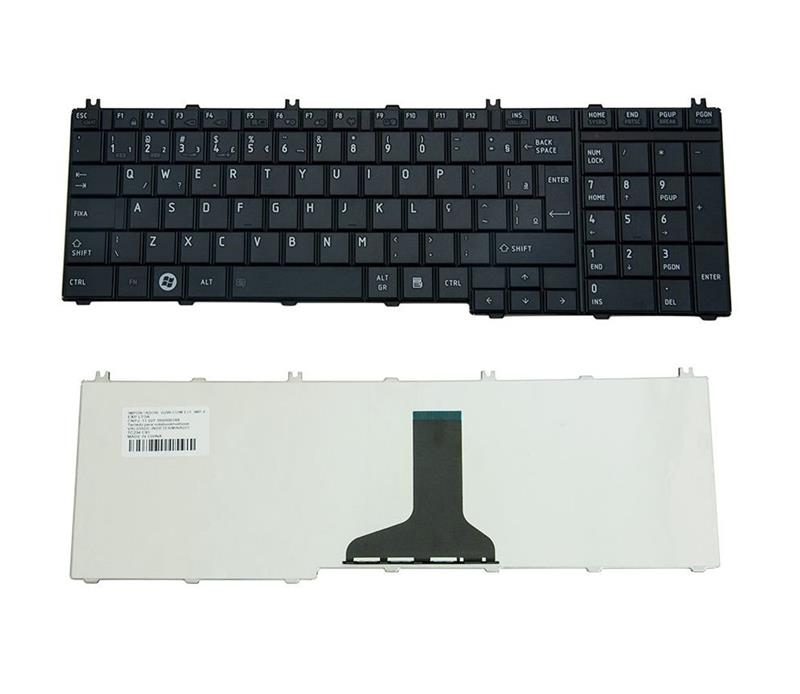 Teclado Para Notebook Toshiba Satellite C650 C655 C660 C665 L650 L670 L655 L755 Preto Br Uk Style
