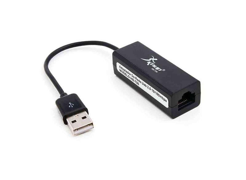 Adaptador Placa de Rede USB RJ45 - USB RJ45 10/100MBPS - HB-T80