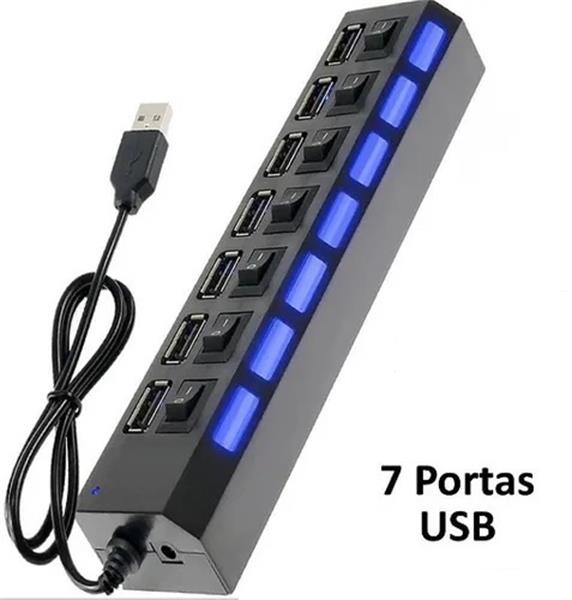 Hub USB 2.0 - 7 Portas - HB-T57