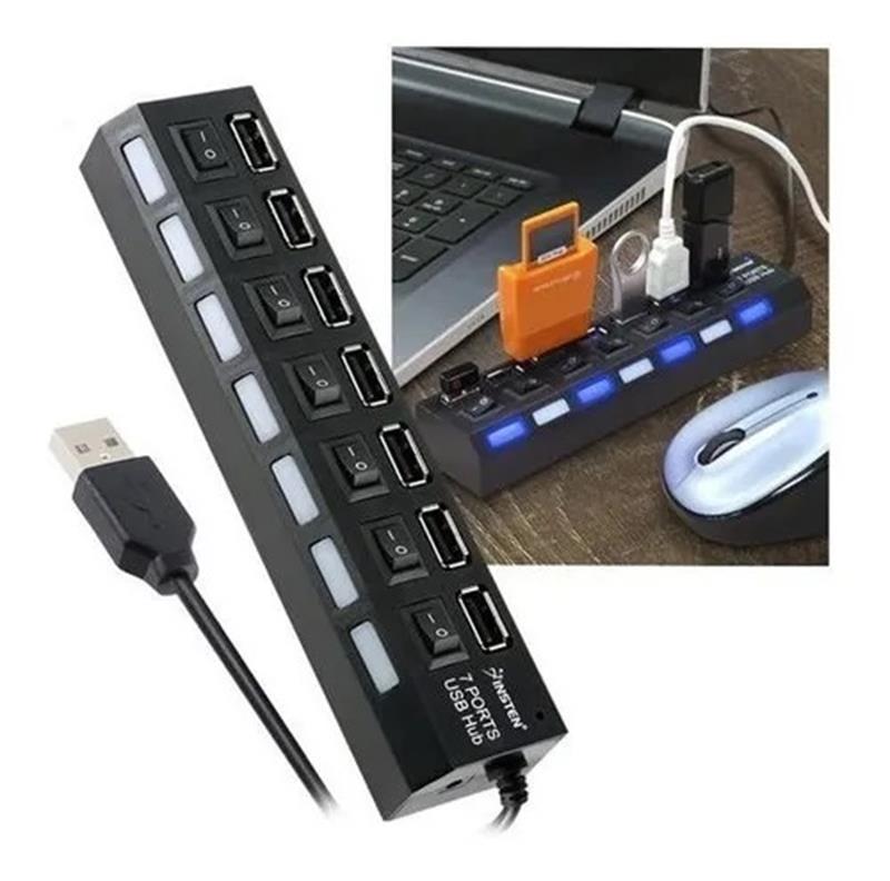 Hub USB 2.0 - 7 Portas - HB-T57