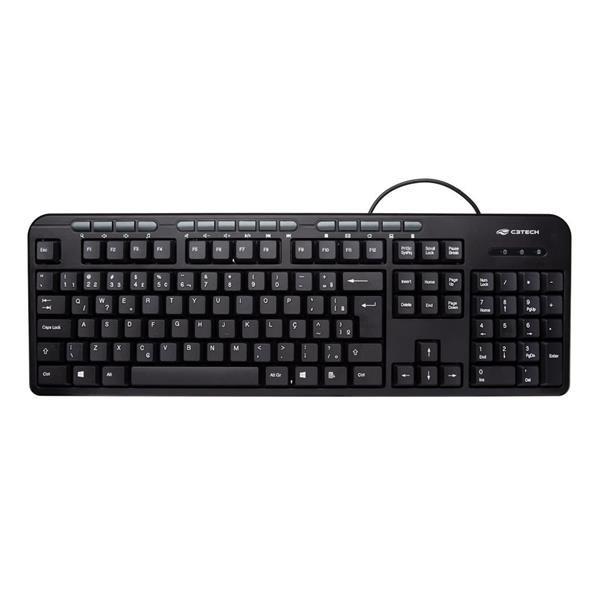 Combo Teclado + Mouse Com Fio USB - KT-100BK - C3Tech