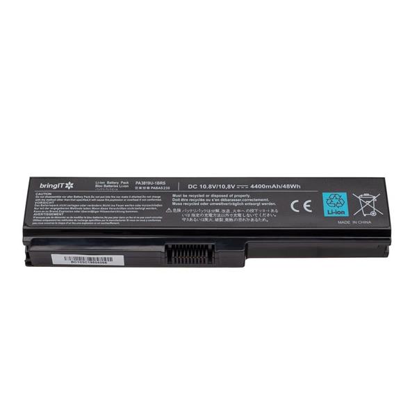 Bateria Para Notebook Toshiba Satellite A660 A665 C655 L635 L645 L655 L745 M645 PA3817U PA3819U PA3819U-1BRS - 6 Células - 10.8V