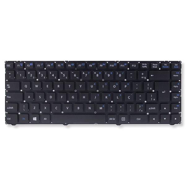 Teclado Para Notebook Positivo Premium XS3210 XS8320 XS8210 XS7010 XS7410 MP-12R78Pa-43022 - Sem Moldura