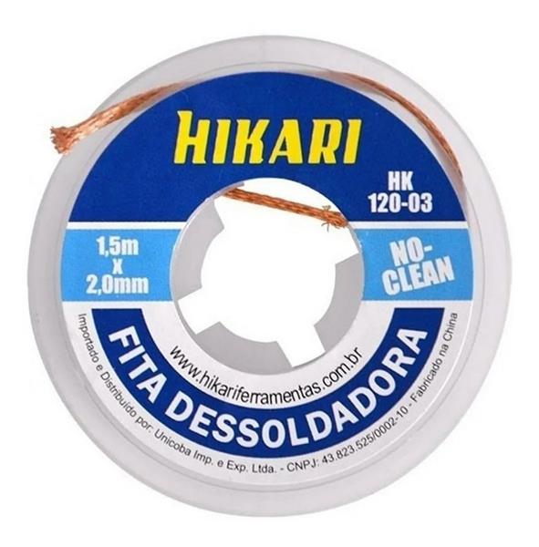Fita Malha Dessoldadora 1,5x2,00mm Clean - HK-120-03 -  Hikari
