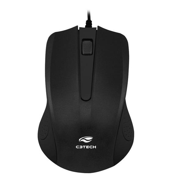 Mouse USB 1000DPI - Preto - MS-20BK - C3Tech