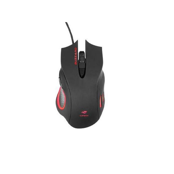 Mouse Gamer USB 3200DPI - Buzzard - Preto - MG-110BK - C3Tech