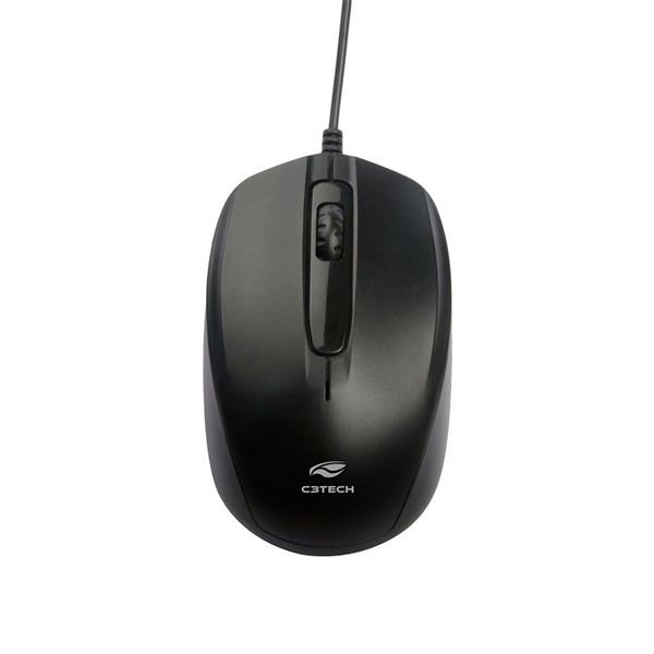 Mouse USB 1000DPI - Preto - MS-30BK - C3Tech