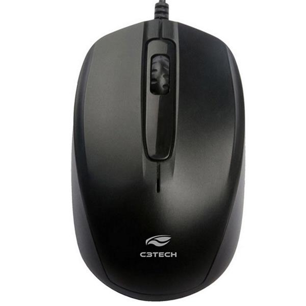 Mouse USB 1000DPI - Preto - MS-30BK - C3Tech