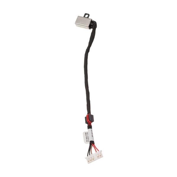 Conector Dc Jack Para Notebook Dell Inspiron I15 15-5000 5558 5566 5468 5458 3452 3552 P64G P75G - 4.5x3.0mm - Bobina Maior - Com Cabo