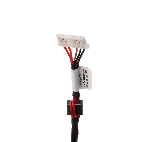 Conector Dc Jack Para Notebook Dell Inspiron I15 15-5000 5558 5566 5468 5458 3452 3552 P64G P75G - 4.5x3.0mm - Bobina Maior - Com Cabo