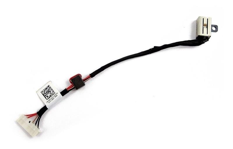 Conector Dc Jack Para Notebook Dell Inspiron I15 15-5000 5558 5566 5468 5458 3452 3552 P64G P75G - 4.5x3.0mm - Bobina Maior - Com Cabo