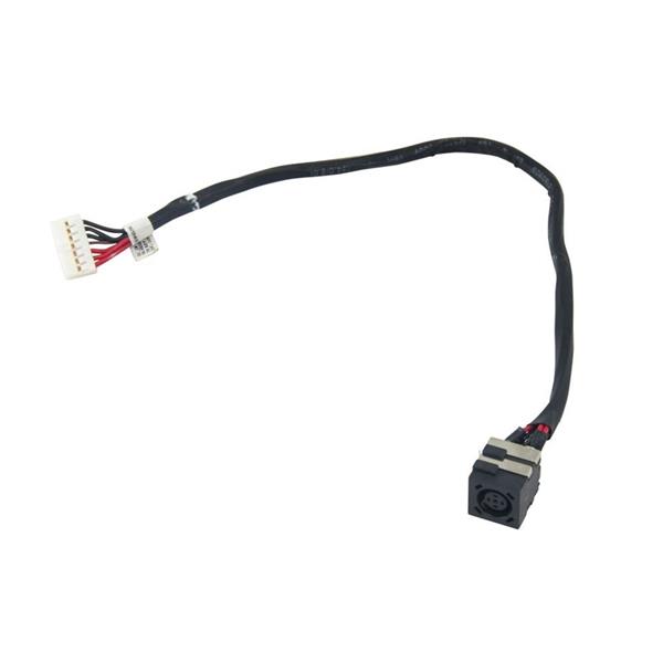 Conector Dc Jack Para Notebook Dell Vostro 3400 3500 3700 P09F - Pn: 50.4Es08.001 - 7.4x5.0mm - Com Cabo