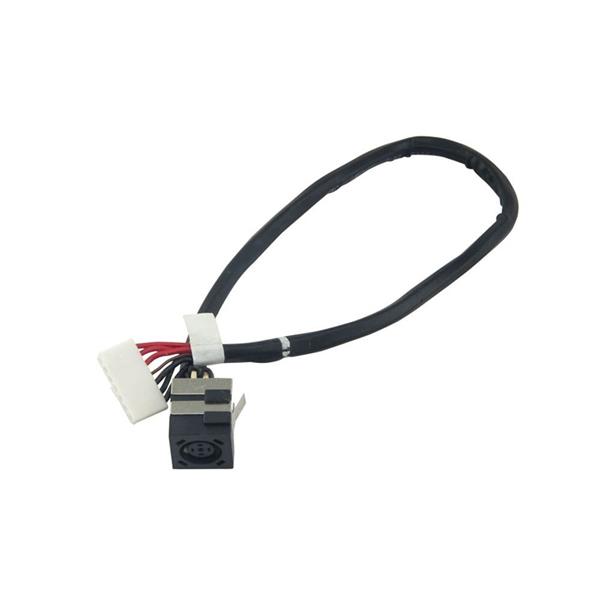 Conector Dc Jack Para Notebook Dell Vostro 3400 3500 3700 P09F - Pn: 50.4Es08.001 - 7.4x5.0mm - Com Cabo
