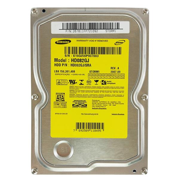 HD 80GB SATA III 3.5" - SM - HD Para PC