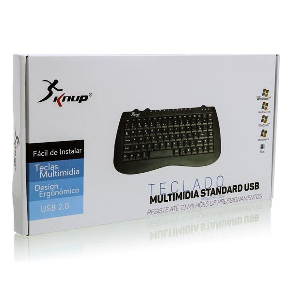 Teclado Multimidia Standard - Teclado Mini USB - KP-2008