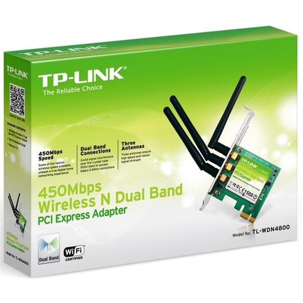 Placa de Rede Wifi Wireless PCI Express - Dual Band N900 - TL-WDN4800 - TP-Link