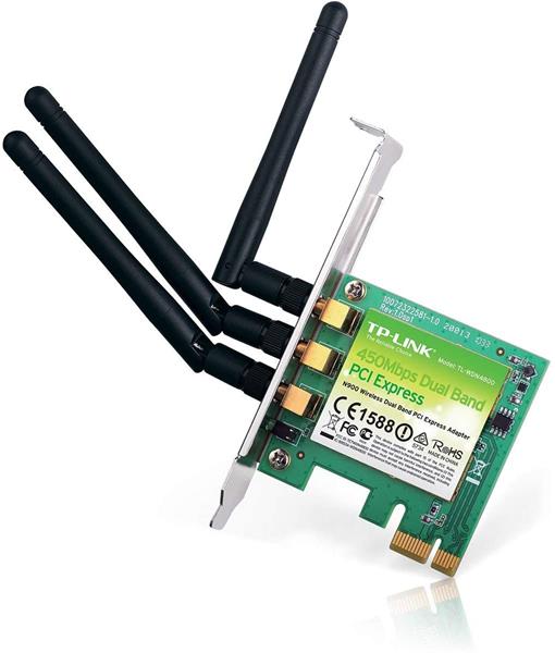 Placa de Rede Wifi Wireless PCI Express - Dual Band N900 - TL-WDN4800 - TP-Link