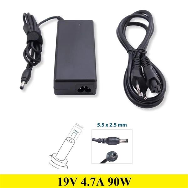 Fonte Carregador Toshiba 19V 4.74A 90W - 5.5x2.5mm