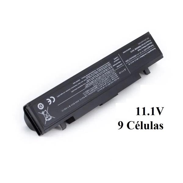 Bateria Para Notebook Samsung RV410 RV411 RV415 RV419 RV420 NP270 NP275 NP300 R480 Aa-Pb9Nc6B Aa-Pb9Ns6B - 9 Células - 11.1V - Preta