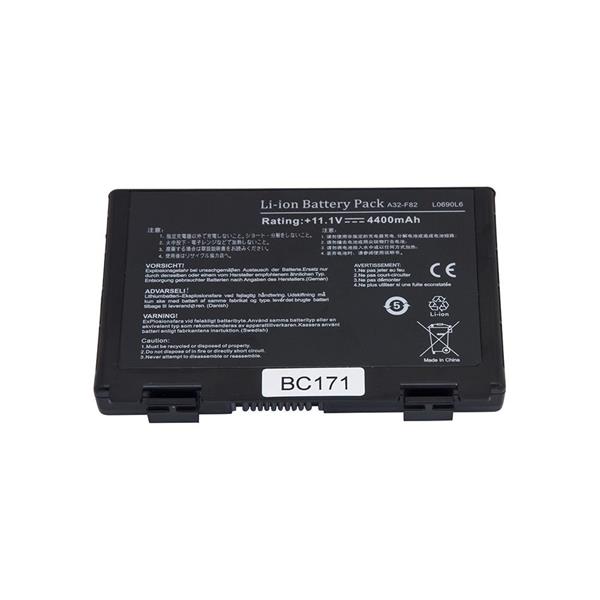 Bateria Para Notebook Asus ​​​​​​​F52 F82 F83S K40 K40E K40IJ K40IN K50 K51 K60 K61 F82 P81 X50  X65 X70 - 6 Células