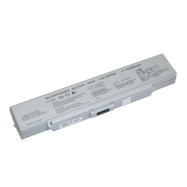 Bateria Para Notebook Sony Vaio BPS9 VGN-AR VGN-CR VGN-NR - 6 Células - Prata