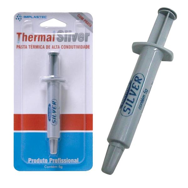 Pasta Térmica Thermal Silver 5g - 1,6W/mK - Implastec