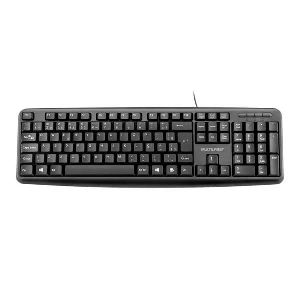 Teclado USB Preto ABNT Multilaser - TC065