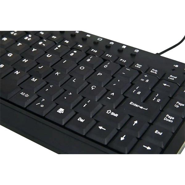 Teclado com Fio USB Mini Multimidia Standard - Teclado Mini USB - KP-2013 - Knup