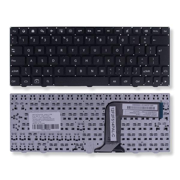 Teclado Para Notebook Positivo Stilo SX1000  SX 1000 - Sem Moldura - Preto