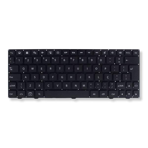 Teclado Para Notebook Positivo Stilo SX1000  SX 1000 - Sem Moldura - Preto