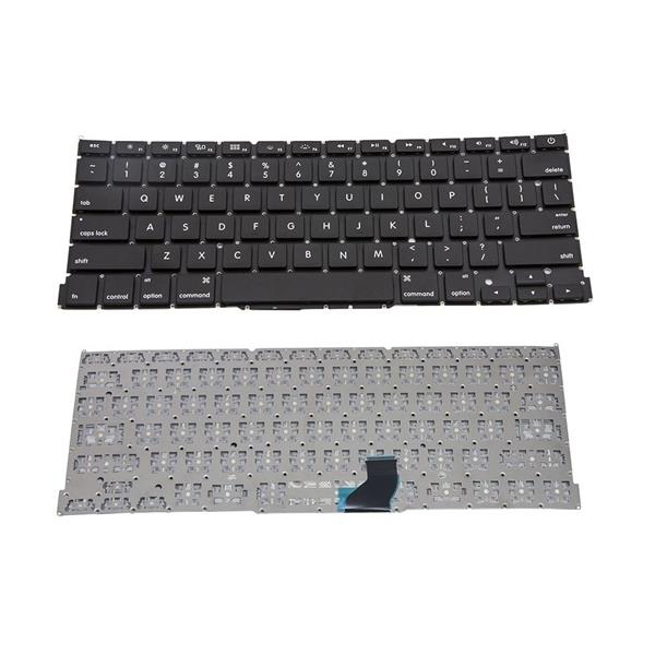 Teclado Para Apple Macbook Pro A1502 13" Retina ME864 ME864LL ME864LL/A ME866 ME866LL/A - US Inglês - Sem Moldura