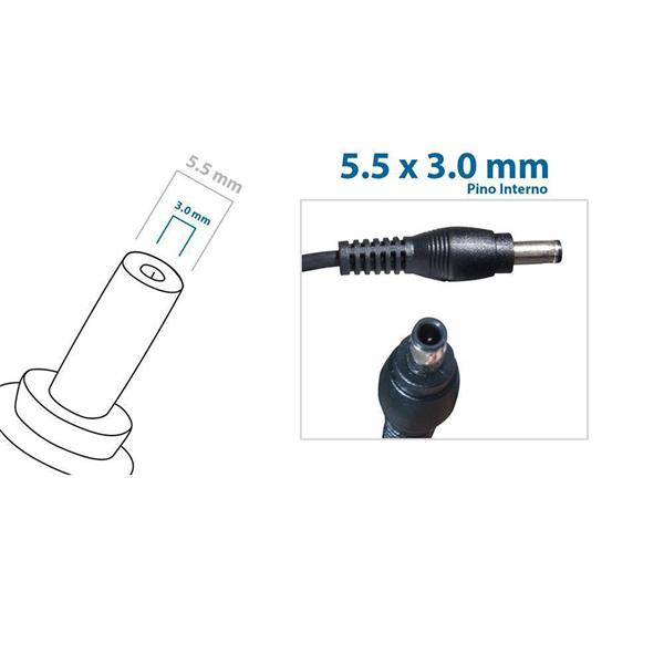 Fonte Carregador Samsung 19V 2.1A 40W - 5.5x3.0mm