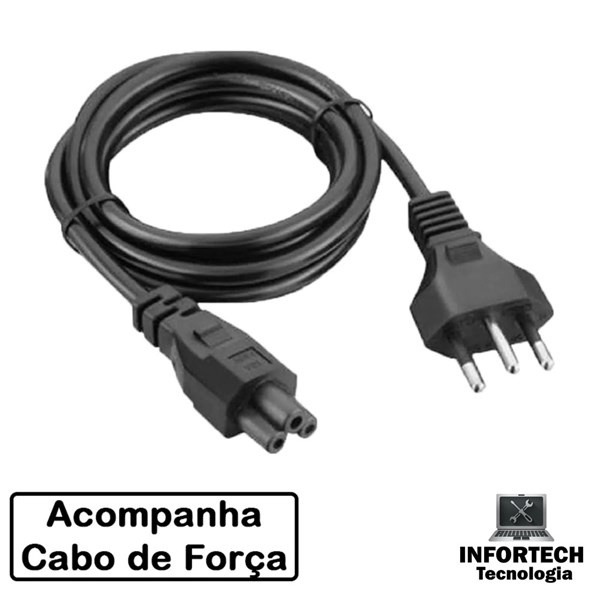Fonte Carregador HP 19.5V 4.74A 90W - 7.4 x 5mm - Logo HP