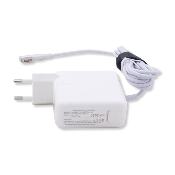 Fonte Carregador Apple Macbook 14.5V 3.1A 45W - Magsafe 1 (Tipo L) - A1237 A1244 A1304 A1369 A1370 A1374 13 2010