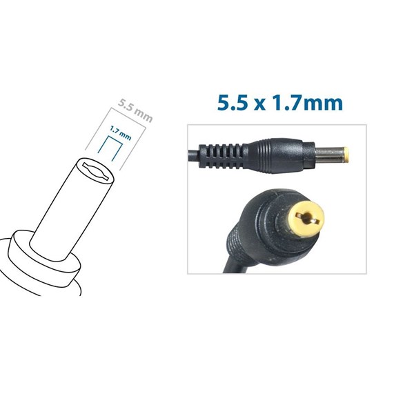 Cabo Para Reparo de Fonte Carregador Acer - 5.5x1.7mm