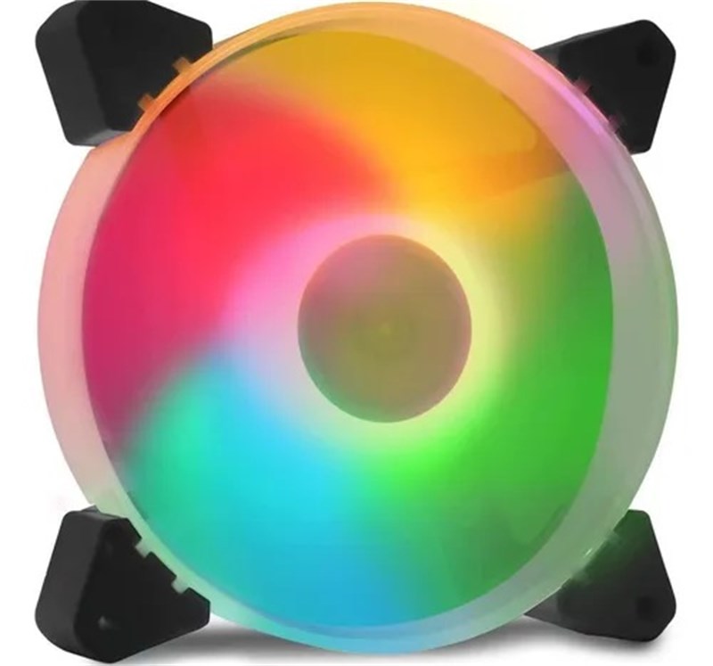 Cooler FAN Para Gabinete e CPU 12x12cm - Com LED - KP-VR306