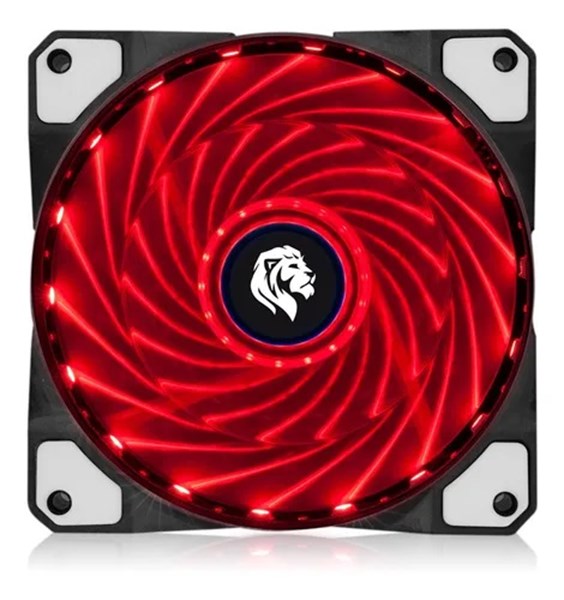 Cooler FAN Para Gabinete e CPU 12x12cm - Led Vermelho - FC1300